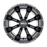 Weld Off-Road W125 20X9 Granada Eight 8X180 ET00 BS5.00 Gloss Black MIL 124.3 - W12509018501 - Wheels