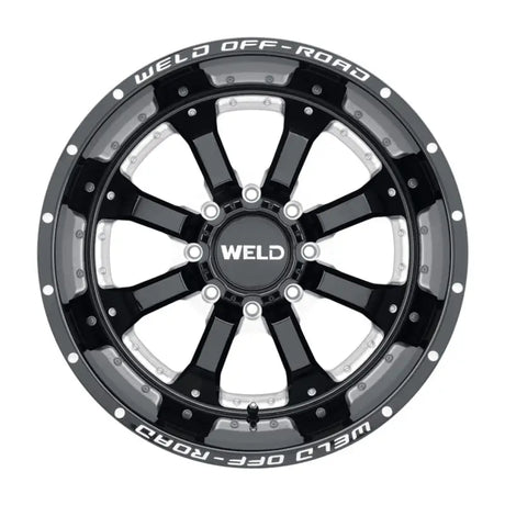 Weld Off-Road W125 20X9 Granada Eight 8X180 ET00 BS5.00 Gloss Black MIL 124.3 - W12509018501 - Wheels