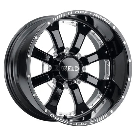 Weld Off-Road W125 20X9 Granada Eight 8X180 ET00 BS5.00 Gloss Black MIL 124.3 - W12509018501 - Wheels