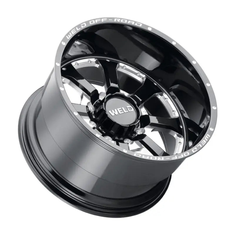Weld Off-Road W125 20X9 Granada Eight 8X180 ET00 BS5.00 Gloss Black MIL 124.3 - W12509018501 - Wheels