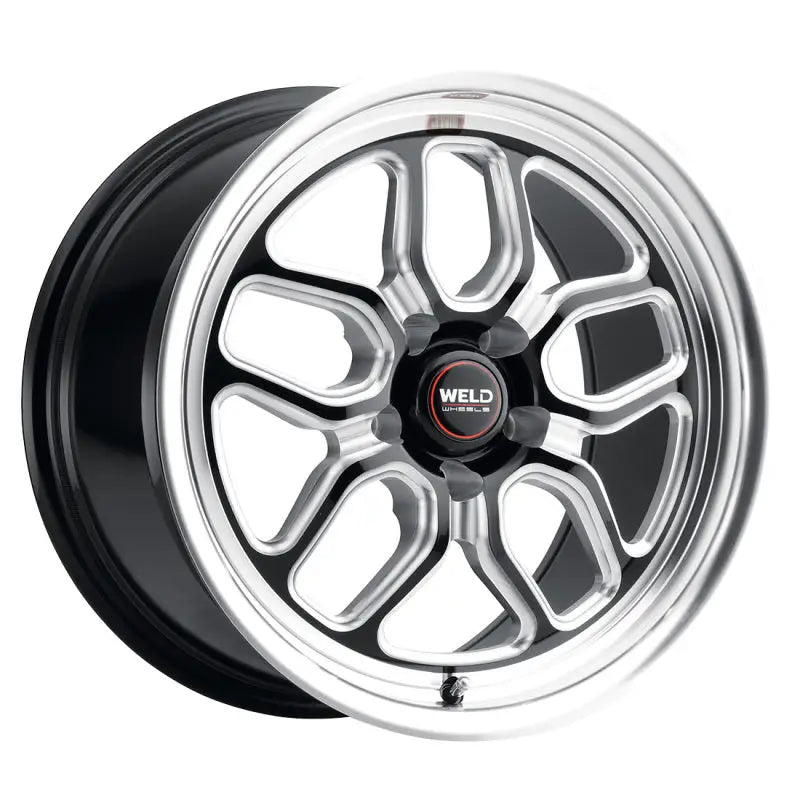 Weld S15270075P38 Weld Racing 17x10 Laguna Drag Wheel 5x127 ET38 BS7.00 Gloss BLK MIL DIA 71.5