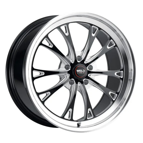 Weld S157 20X10.5 Belmont Drag 5X127 ET38 BS7.25 Gloss Black MIL Dia 71.5 - S15700575P38