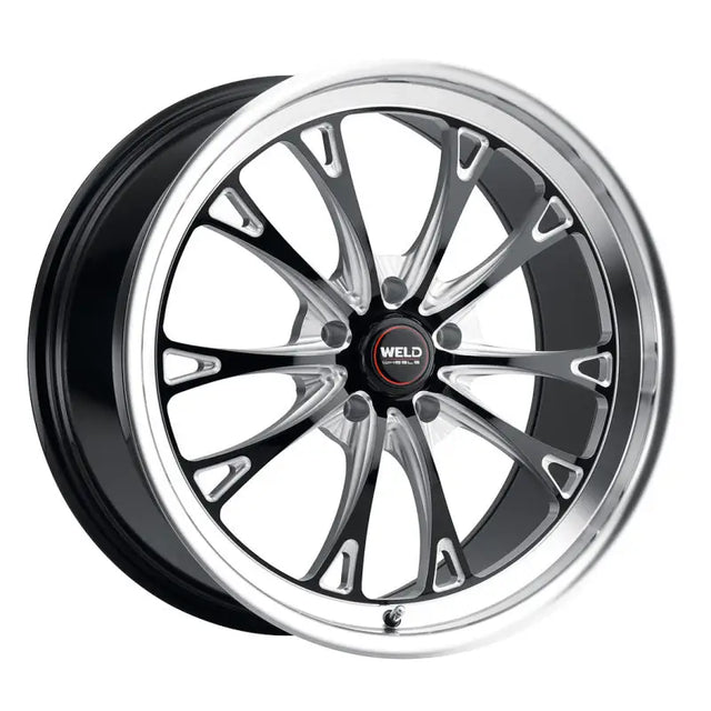 Weld S157 20X10.5 Belmont Drag 5X127 ET38 BS7.25 Gloss Black MIL Dia 71.5 - S15700575P38