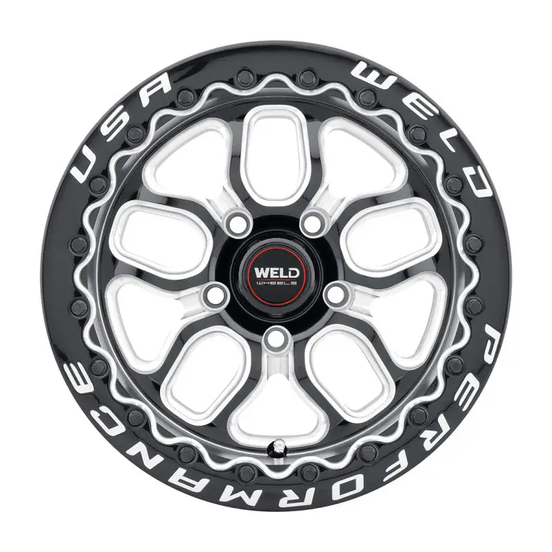 Weld S907B0067P25 Weld S907 15X10 Laguna Beadlock 5X114.3 ET25 BS6.5 Gloss Black MIL Dia 78.1