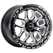 Weld S907B0067P25 Weld S907 15X10 Laguna Beadlock 5X114.3 ET25 BS6.5 Gloss Black MIL Dia 78.1