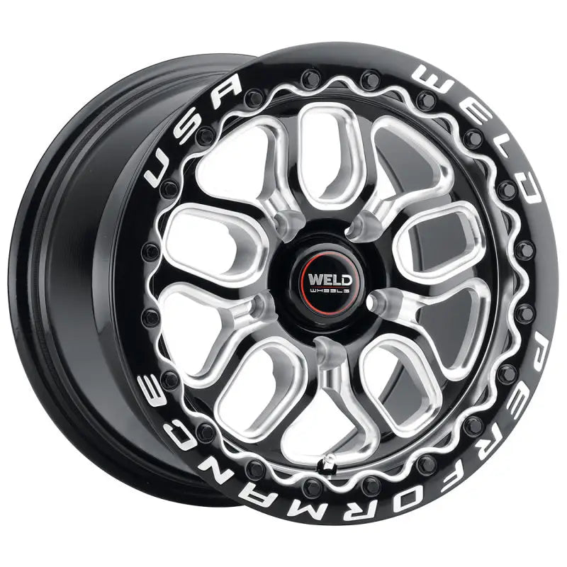 Weld S907B0067P25 Weld S907 15X10 Laguna Beadlock 5X114.3 ET25 BS6.5 Gloss Black MIL Dia 78.1