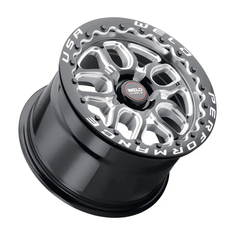 Weld S907B0067P25 Weld S907 15X10 Laguna Beadlock 5X114.3 ET25 BS6.5 Gloss Black MIL Dia 78.1