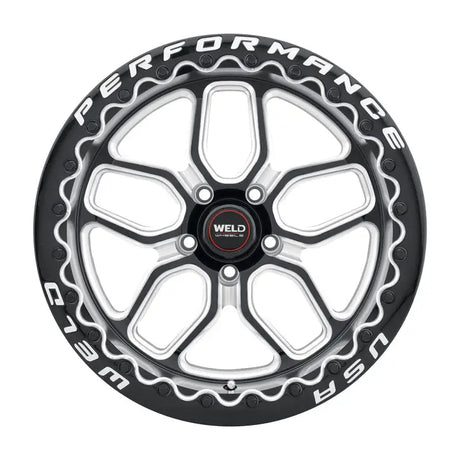 Weld S907 20X10.5 Laguna Beadlock 5X127 ET38 BS7.25 Gloss Black MIL Dia 71.5 - S90700575P38