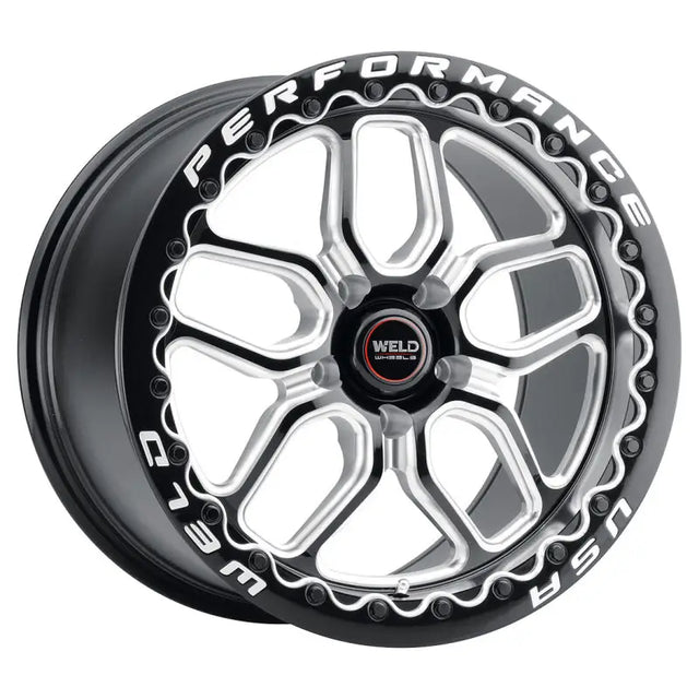 Weld S907 20X10.5 Laguna Beadlock 5X127 ET38 BS7.25 Gloss Black MIL Dia 71.5 - S90700575P38