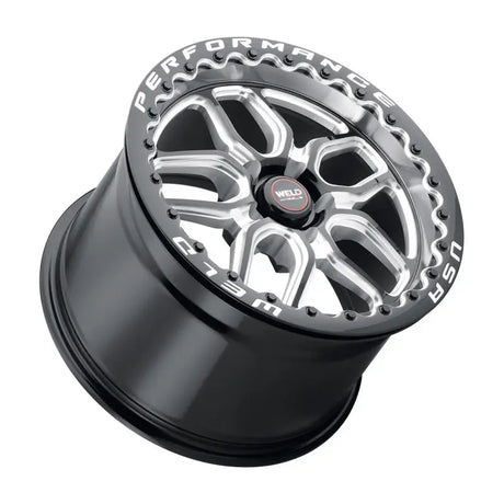 Weld S907 20X10.5 Laguna Beadlock 5X127 ET38 BS7.25 Gloss Black MIL Dia 71.5 - S90700575P38