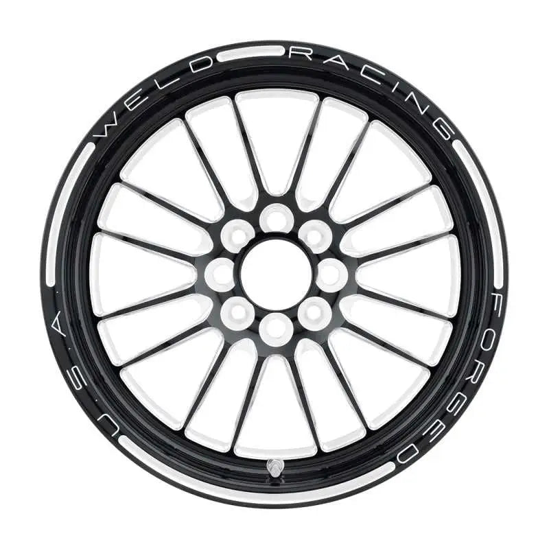 Weld Tuner Import 15x3.5 / 4x100mm BP / 2.25in. BS 1-Piece Black Wheel 
