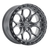 Gray aluminum alloy wheel.