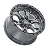 Gray aluminum alloy wheel.