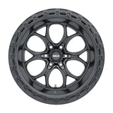 Black alloy wheel.