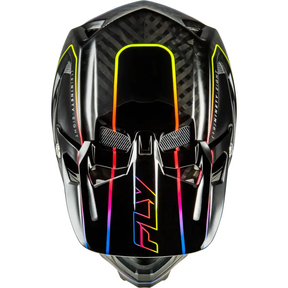 Werx R Flow Carbon Helmet Black Carbon/Black/Multi Xl - FLY RACING