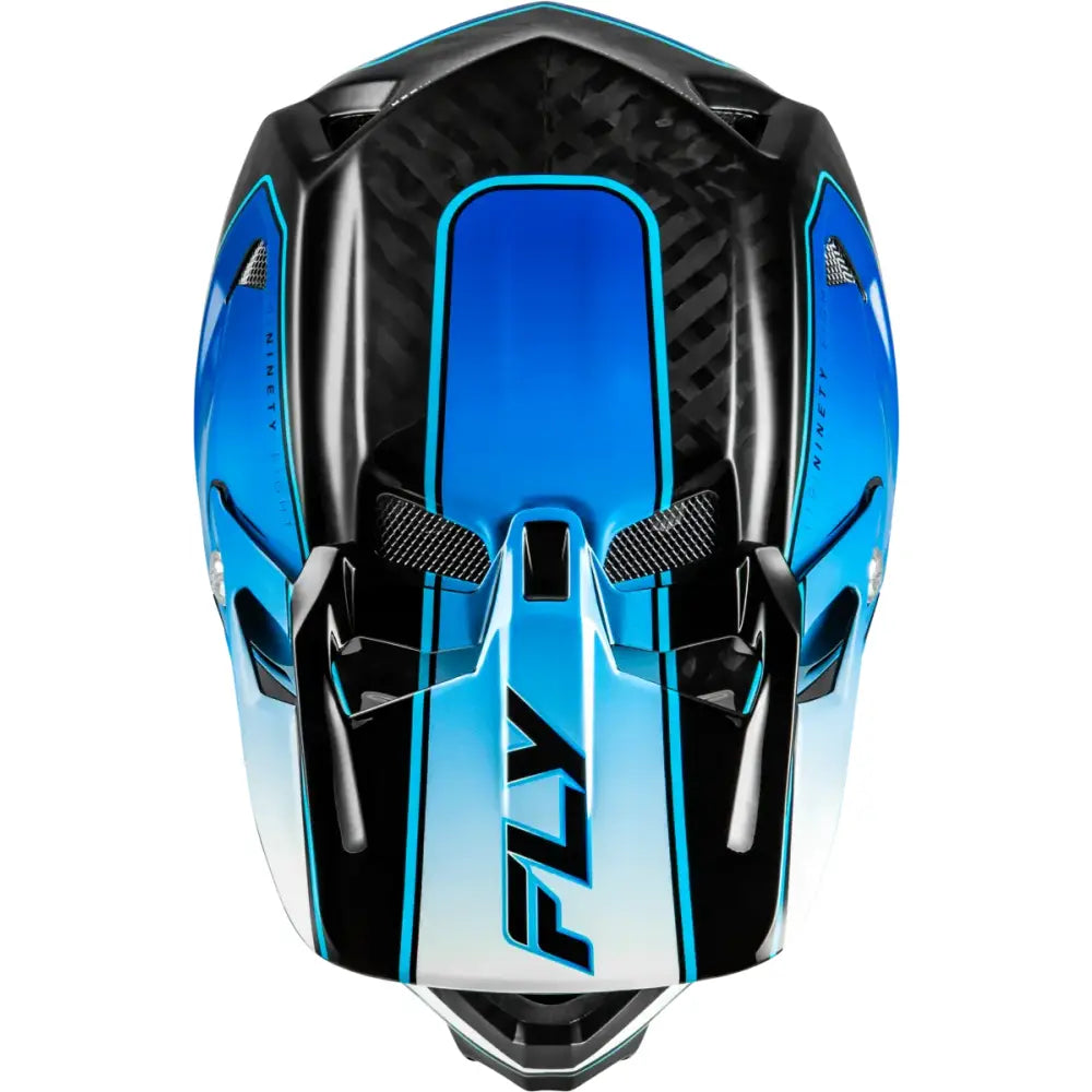 Werx R Flow Carbon Helmet Black Carbon/Blue/White Xs - FLY RACING