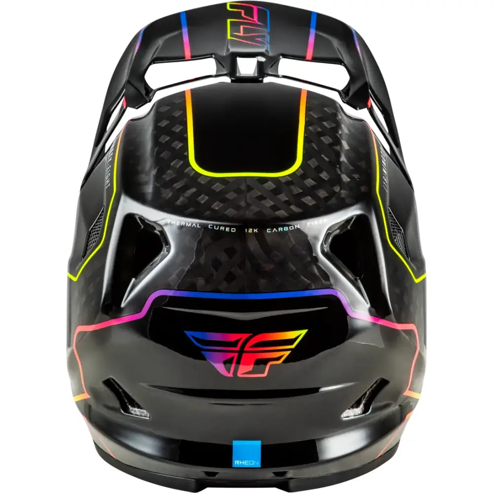 Werx R Flow Carbon Helmet Black Carbon/Black/Multi Xs - FLY RACING