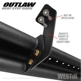 Westin 05-19 Toyota Tacoma Double Cab Outlaw Nerf Step Bars 