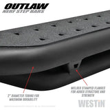 Westin 05-19 Toyota Tacoma Double Cab Outlaw Nerf Step Bars 