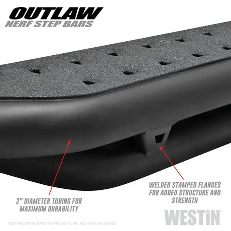 Westin 05-19 Toyota Tacoma Double Cab Outlaw Nerf Step Bars 