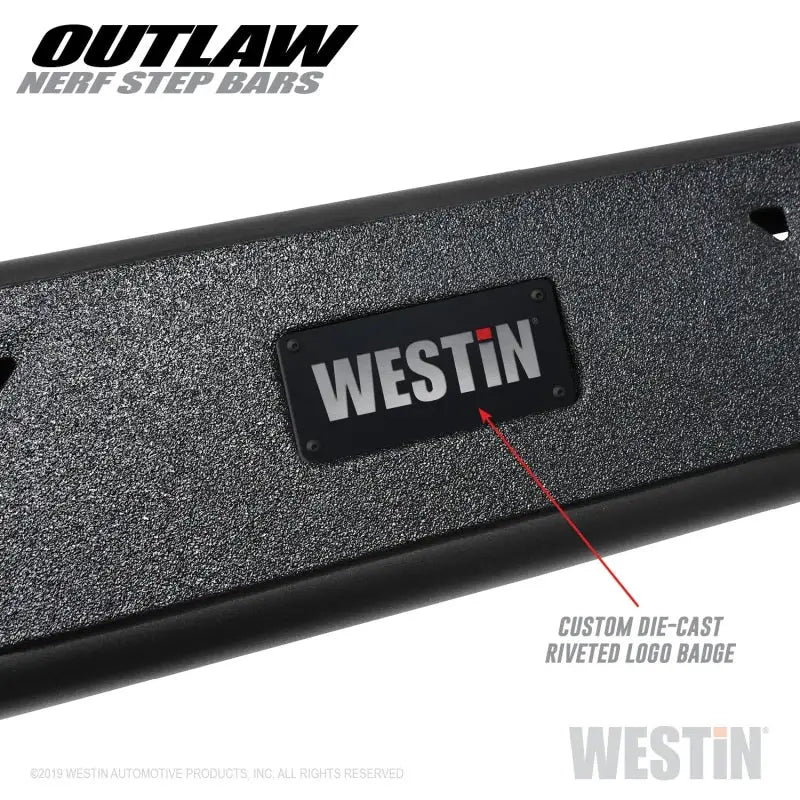 Westin 05-19 Toyota Tacoma Double Cab Outlaw Nerf Step Bars 