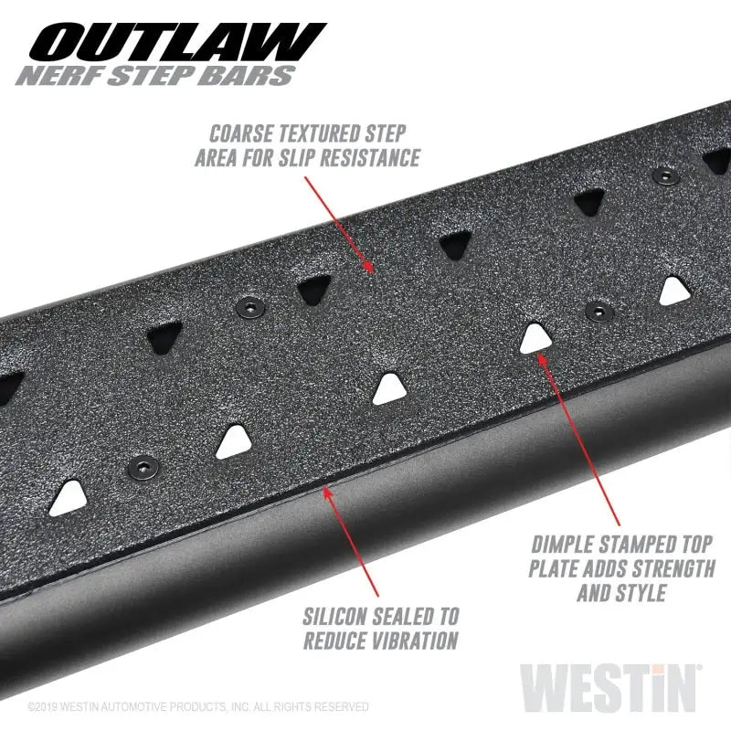 Westin 05-19 Toyota Tacoma Double Cab Outlaw Nerf Step Bars 