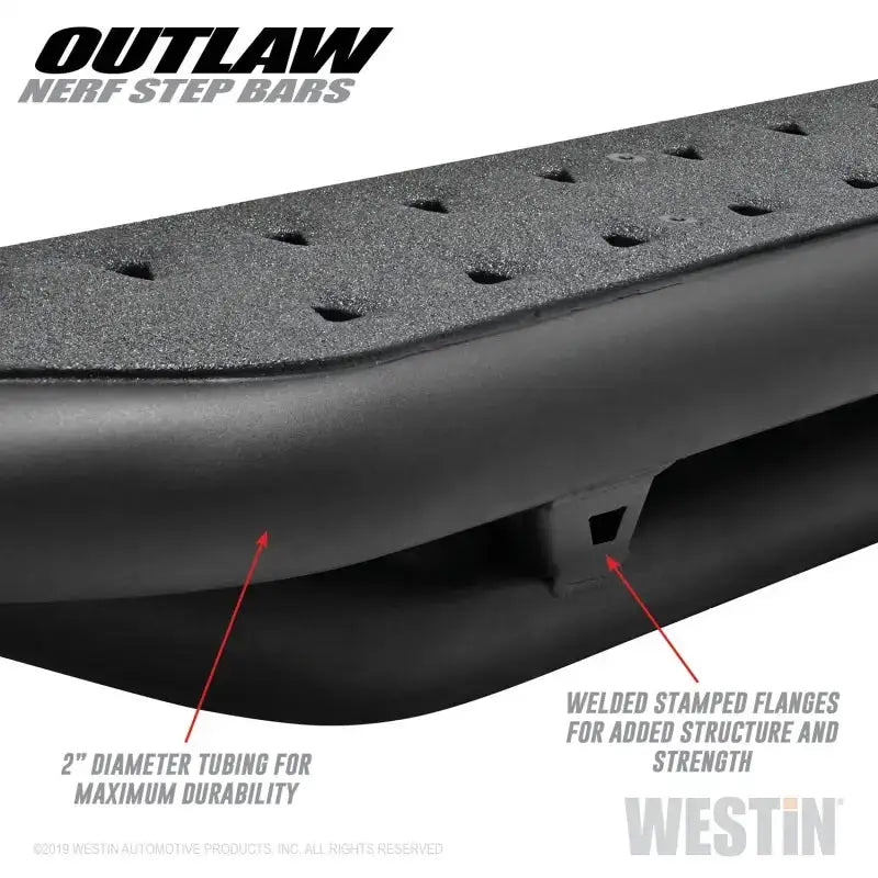 Westin 05-19 Toyota Tacoma Double Cab Outlaw Nerf Step Bars 