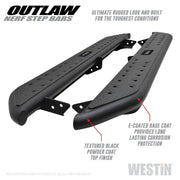 Westin Westin 05-19 Toyota Tacoma Double Cab Outlaw Nerf Step Bars