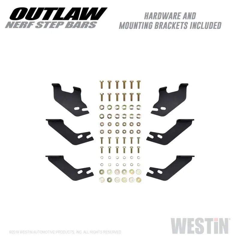 Westin 14-19 Toyota 4Runner SR5/TRD/TRD Pro (exc Limited & Nightshade) Outlaw Nerf Step Bars 