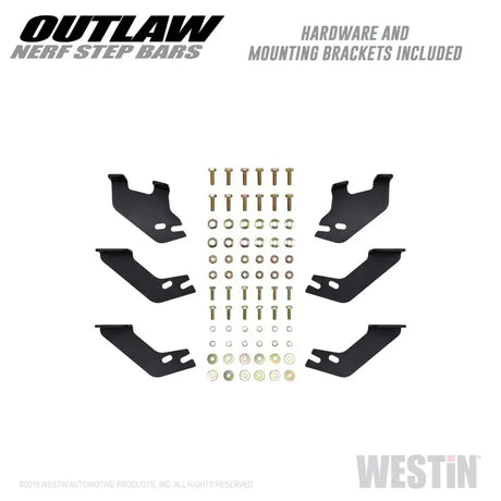 Westin 14-19 Toyota 4Runner SR5/TRD/TRD Pro (exc Limited & Nightshade) Outlaw Nerf Step Bars 