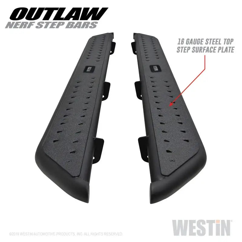 Westin 15-19 Ford F-150 SuperCrew / 17-19 Ford F-250/350 Crew Cab Outlaw Nerf Step Bars 