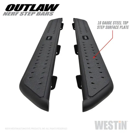 Westin 15-19 Ford F-150 SuperCrew / 17-19 Ford F-250/350 Crew Cab Outlaw Nerf Step Bars 