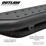 Westin 15-19 Ford F-150 SuperCrew / 17-19 Ford F-250/350 Crew Cab Outlaw Nerf Step Bars 