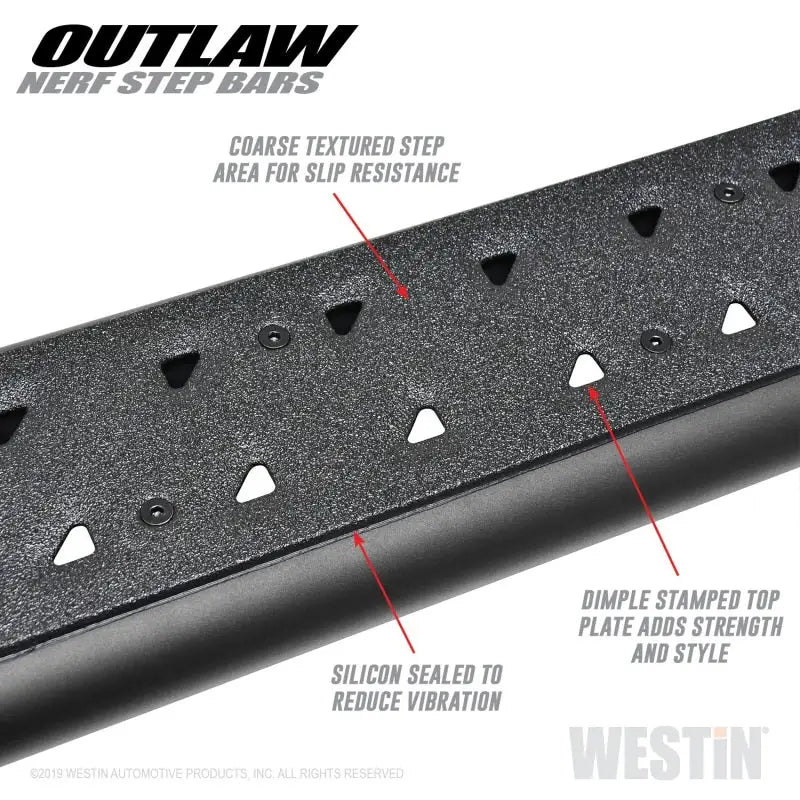 Westin 15-19 Ford F-150 SuperCrew / 17-19 Ford F-250/350 Crew Cab Outlaw Nerf Step Bars 