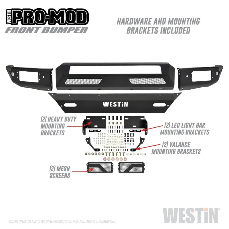 Westin 16-19 Chevy/GMC  Silverado/Sierra 1500 Pro-Mod Front Bumper 
