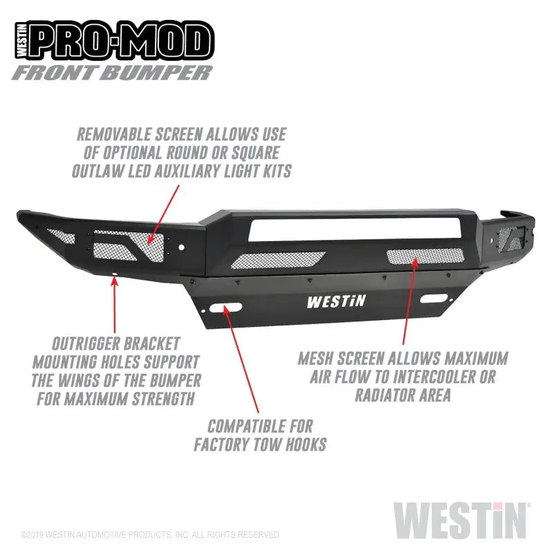 Westin 16-19 Chevy/GMC  Silverado/Sierra 1500 Pro-Mod Front Bumper 