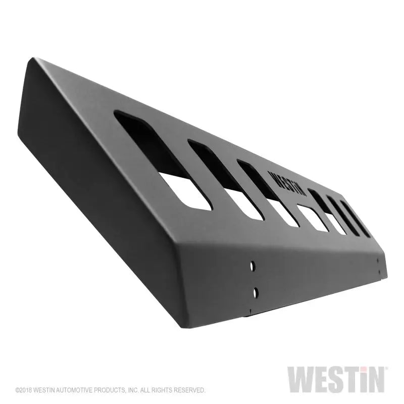 Westin 18-19 Jeep Wrangler JL Front Bumper Skid Plate - Textured Black 
