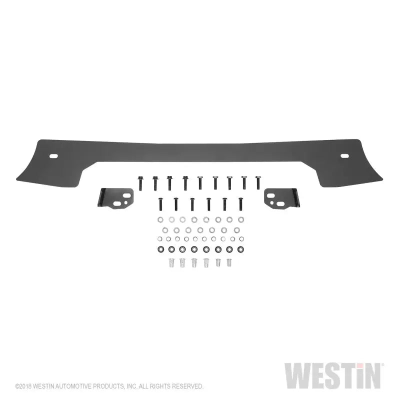 Westin 18-19 Jeep Wrangler JL Front Bumper Skid Plate - Textured Black 