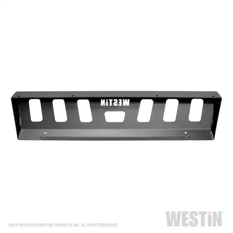 Westin 18-19 Jeep Wrangler JL Front Bumper Skid Plate - Textured Black 
