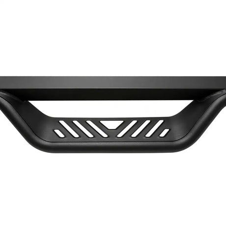 Westin 18-22 Jeep Wrangler JL Unlimited Outlaw Nerf Step Bars in textured black finish featuring a die-stamped step plate for maximum traction.
