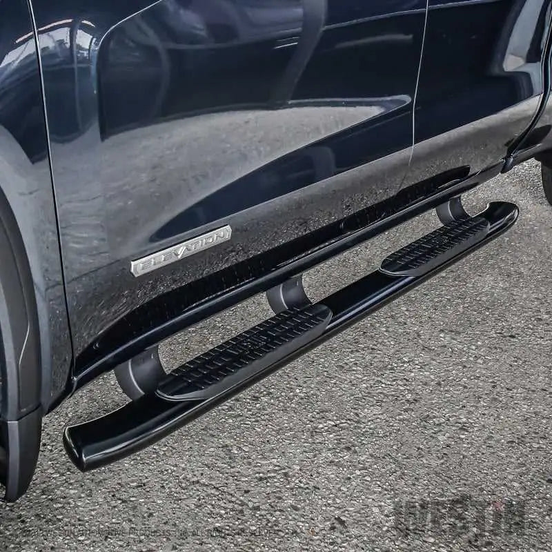 Westin 19-20 Chevrolet Silverado/GMC Sierra 1500 Double Cab PRO TRAXX 5 Oval Nerf Step Bars - Black 