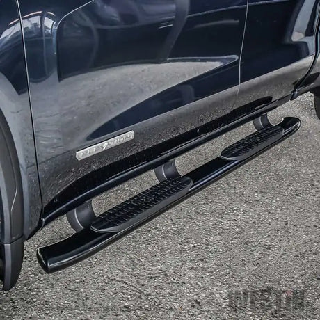 Westin 19-20 Chevrolet Silverado/GMC Sierra 1500 Double Cab PRO TRAXX 5 Oval Nerf Step Bars - Black 