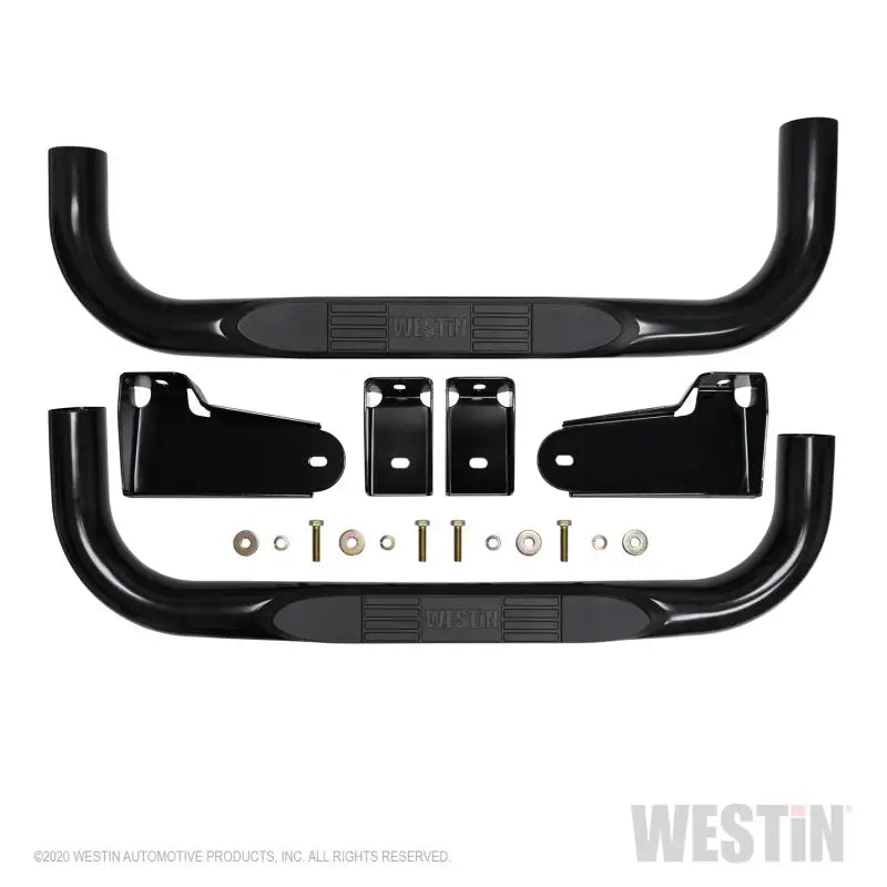 Westin 19-20 Chevy/GMC Silverado/Sierra 1500 Regular Cab E-Series 3 Nerf Step Bars - Black - Truck & Automotive