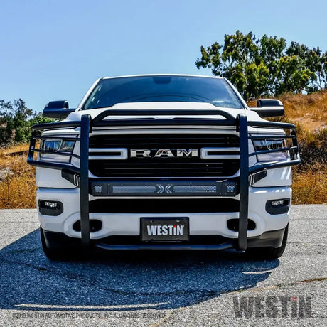 Westin 19-21 Ram 1500 Sportsman X Grille Guard - Textured Black (Excluding Classic & Rebel) - Truck Automotive