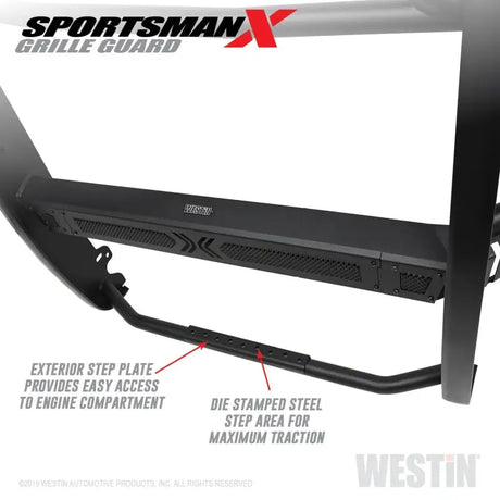 Westin 19-21 Ram 1500 Sportsman X Grille Guard - Textured Black (Excluding Classic & Rebel) - Truck Automotive