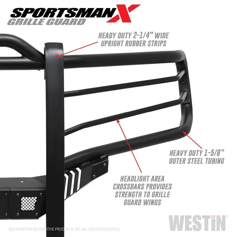 Westin 19-21 Ram 1500 Sportsman X Grille Guard - Textured Black (Excluding Classic & Rebel) - Truck Automotive