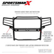Westin 19-21 Ram 1500 Sportsman X Grille Guard - Textured Black (Excluding Classic & Rebel) - Truck Automotive