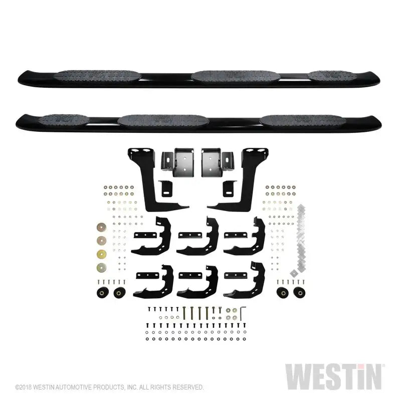 Westin 19-22 RAM 1500 CC 5ft7in. Bed (Excl. Classic) PRO TRAXX 5 W2W Oval Nerf Step Bars - Black - Truck & Automotive