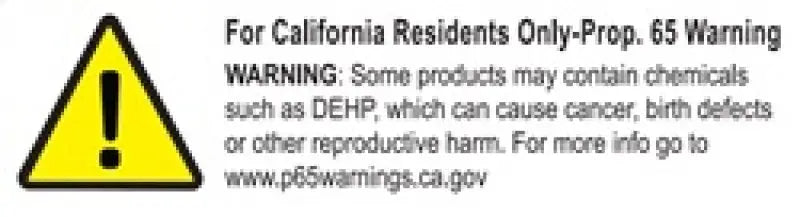 California Proposition 65 warning on Westin 1986.5-1990 Nissan Pathfinder Wade Slim Wind Deflector