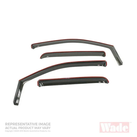 Westin 2007-2018 Toyota Tundra Crew Max Wade In-Channel Wind Deflector 4pc - Smoke - Truck & Automotive